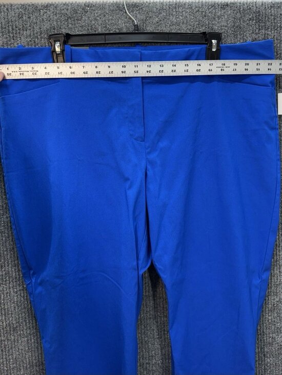 The Limited Ankle Length Dress Pants Womens 20W Ocean Blue Chino Stretch NEW - Picture 8 of 11